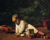 Baby at Play - 托马斯·伊肯斯